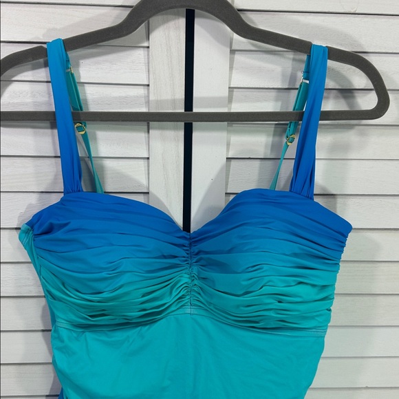 Bleu Rod Beattie One-Piece Swimsuit Size 14 W/Underwire Like New - Picture 4 of 14
